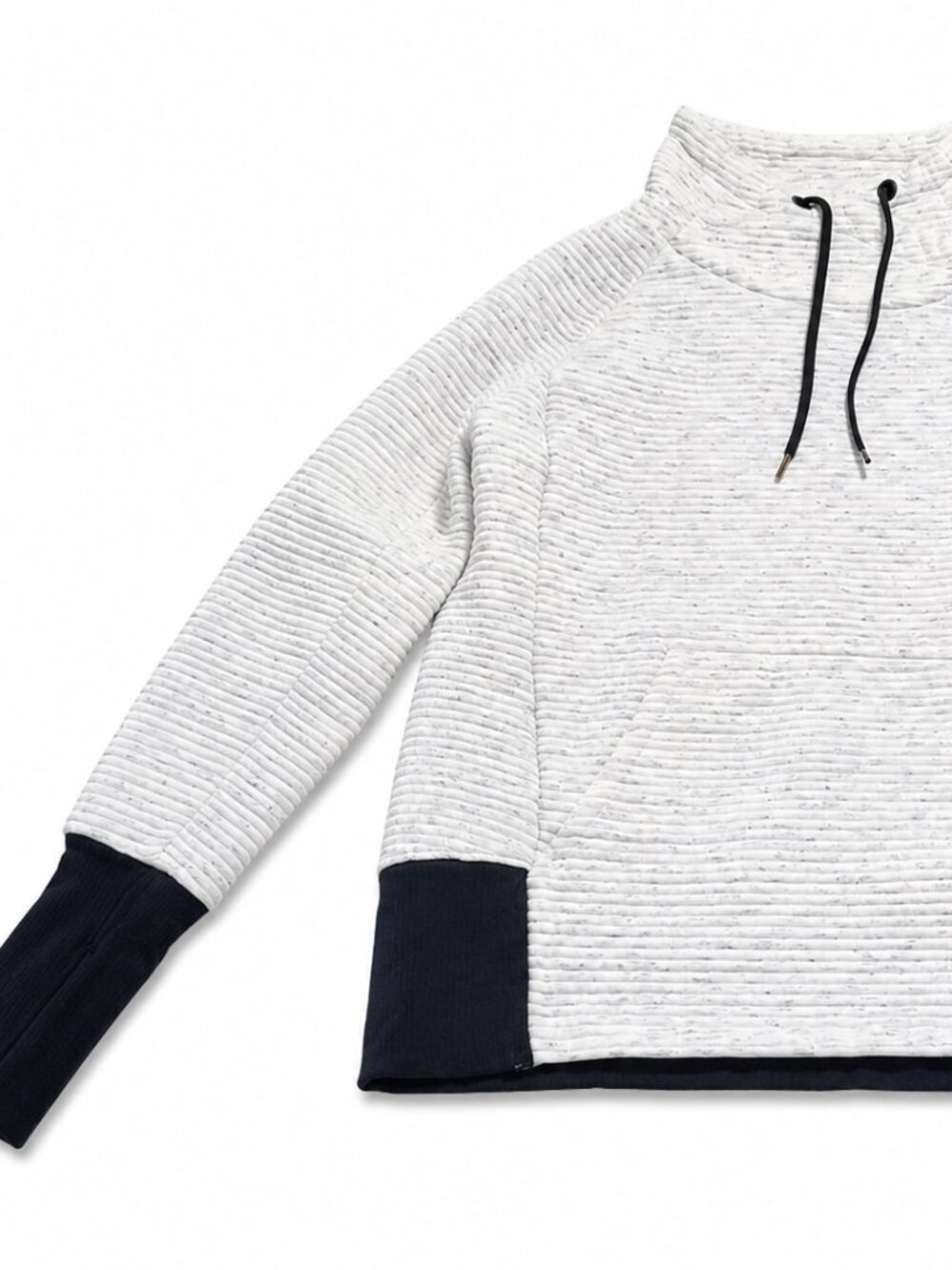 Ribbed Contrast Panel Sweatshirt | Brand Stoic | Size XS | For Women's